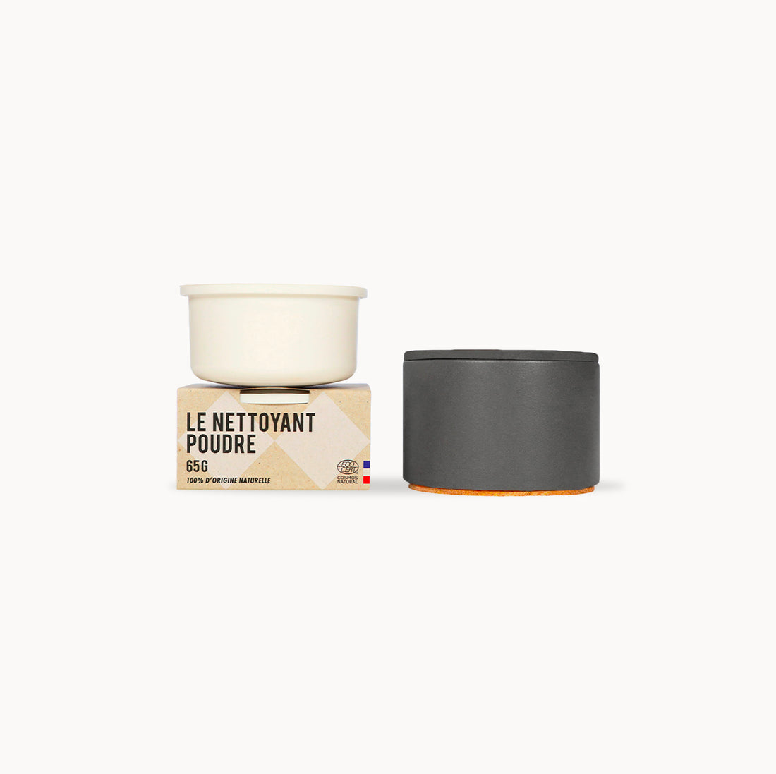 DUO LE NETTOYANT POUDRE 65GR + GRAND POT GRIS BETON